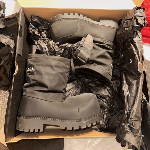 발렌시아가 알래스카 스키 부츠 나일론 41-42