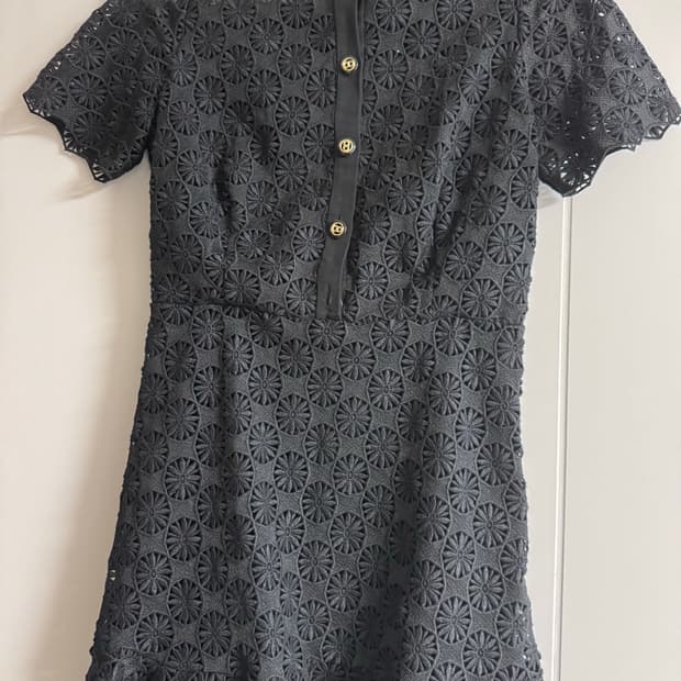 Sandro 레이스 원피스 블랙