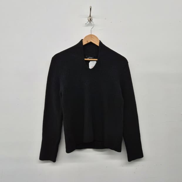 구찌 블랙 V넥 니트 스웨터 여성 L