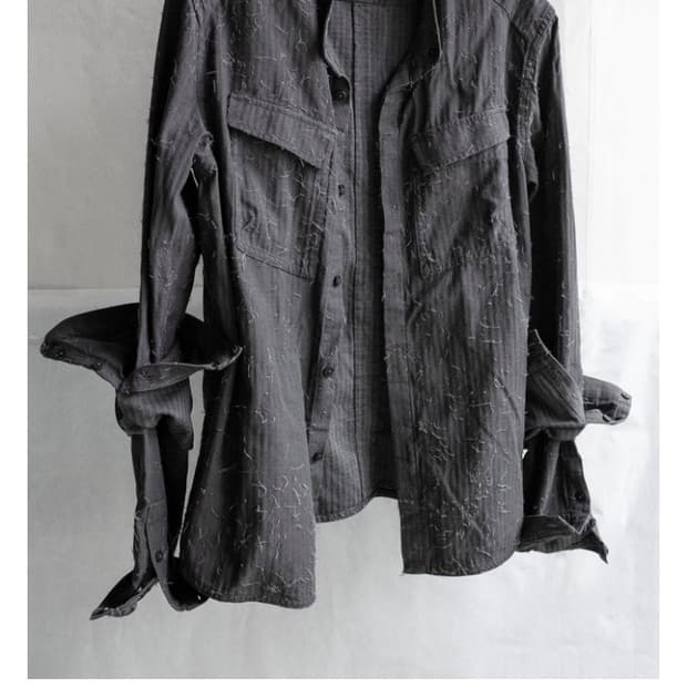 블랙멀 더블슬리브 셔츠 라지