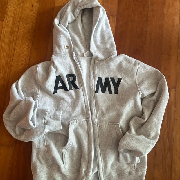 90s USA army 후드집업