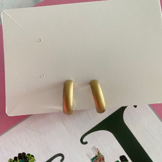 Monet 골드 무광 빈티지 귀걸이 귀찌