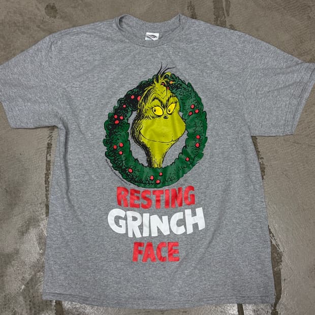 Grinch 그린치 크리스마스 그래픽 티셔츠