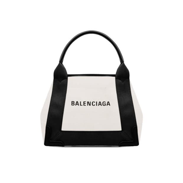 발렌시아가 네이비 xs 카바스 라이트 베이지 블랙