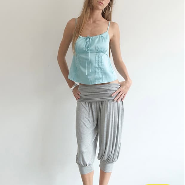아수라 하렘 팬츠 FOLD HAREM PANTS (MELANGE GREY