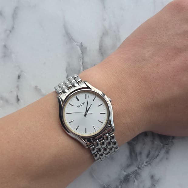 [희귀]90s 클레식 빈티지 세이코 드레스워치 V701-7A20 슬림