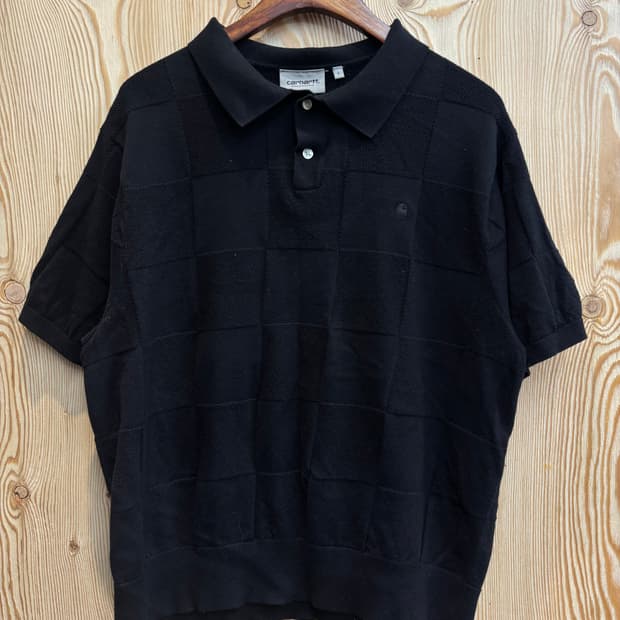 칼하트 wip 체커 폴로티