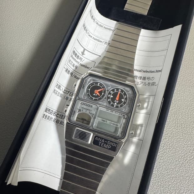 시티즌 아나디지템프 빔즈 스켈레톤