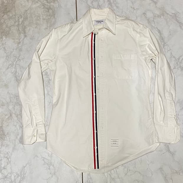 톰브라운 정품 옥스퍼드 셔츠 사이즈 1 ( 100 정도 )