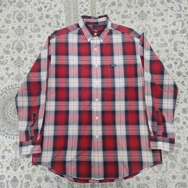 CHAPS 챕스 랄프로렌 체크 긴팔 셔츠 L