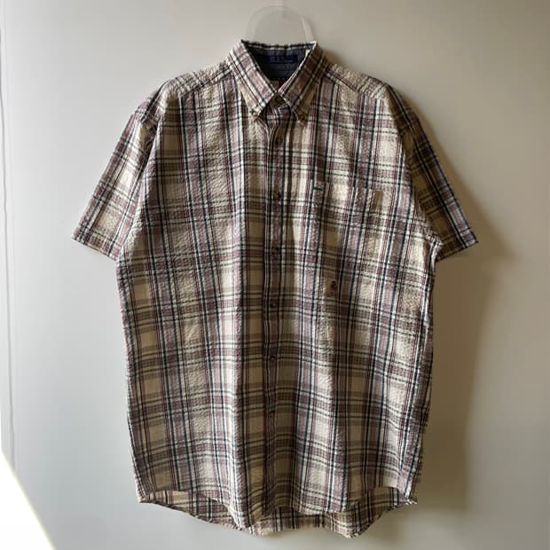 90s 타미힐피거 시어서커 반팔셔츠