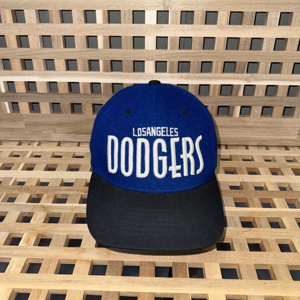mlb LA 다저스 레터링 울 캡