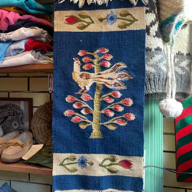 Vintage Hand Woven Wool Rug