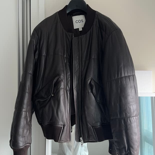 COS 코스 양가죽 자켓 우먼 M 브라운