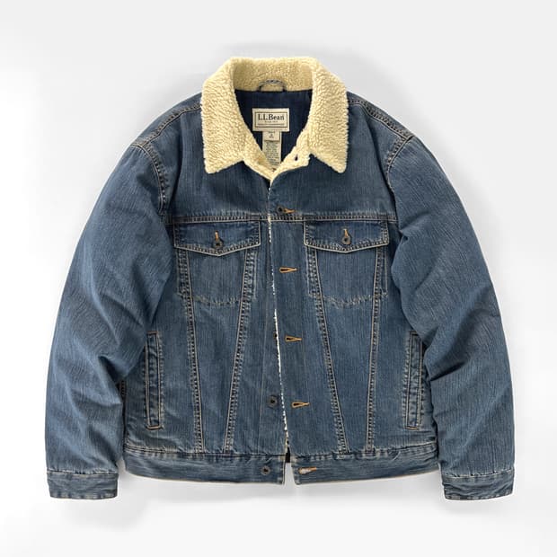 90~00s 빈티지 엘엘빈 쉐르파 데님 트러커 자켓