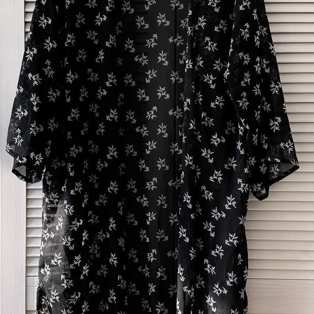 빈티지 패턴 썸머 가디건