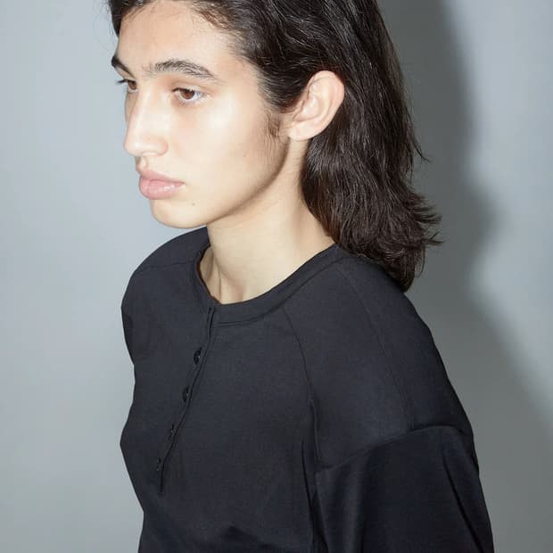 [XS,S]팔로마울 Ryno 롱 슬리브리스 탑/블랙