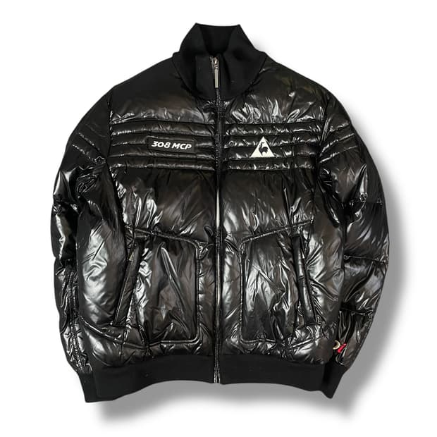 르꼬끄 308MCP 스포르티브 유광 검정 패딩 L