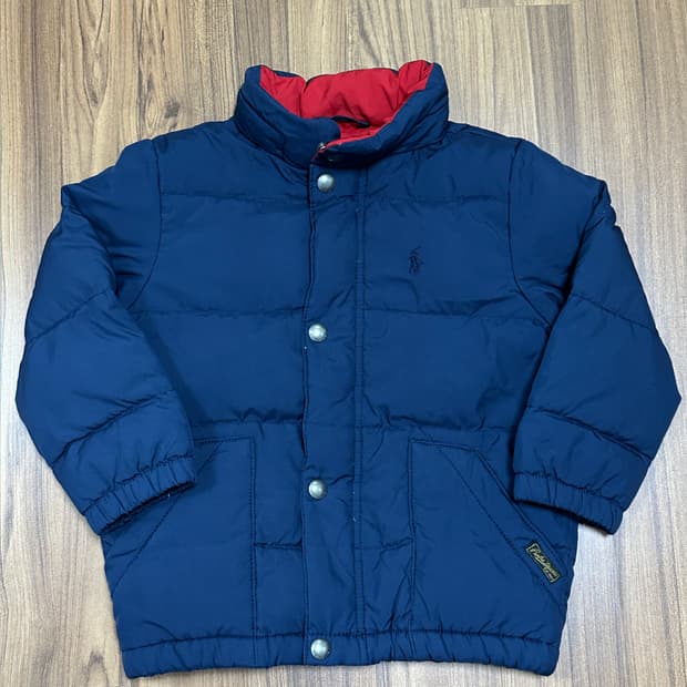 폴로 키즈 네이비 퀼팅 자켓 3/3T