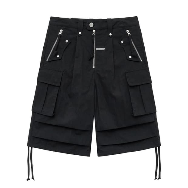 더바이닐하우스 WESTERN CARGO SHORTS BLACK