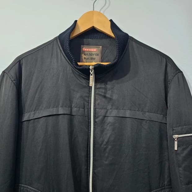 프라다 남성 블루종 자켓 블랙 100