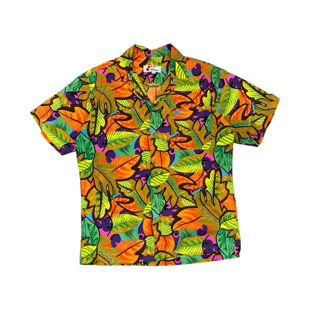 90s 프로월드컵 하와이안 셔츠 (S) 