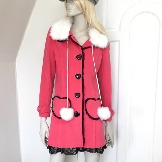 Japan LIZ LISA Heart Button Coat