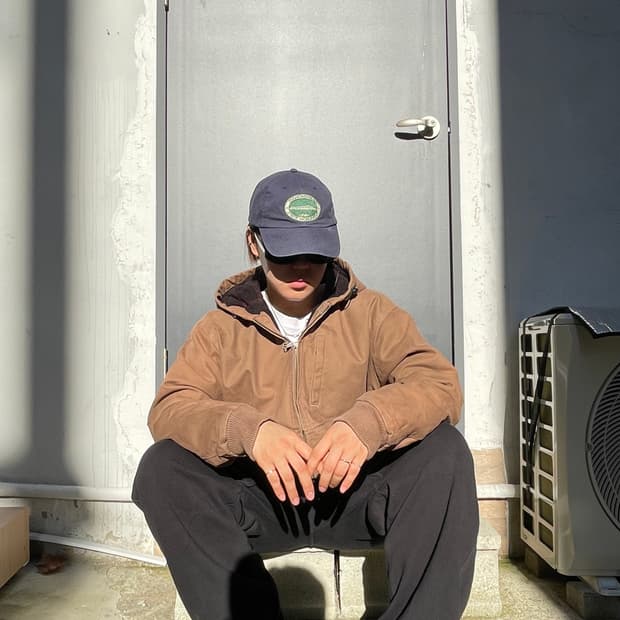 Vintage hoodie work jacket