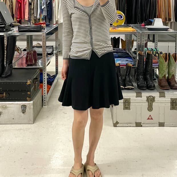 MOSCHINO flare skirt 모스키노 플레어 스커트 발레코어