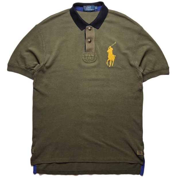 폴로 랄프 로렌 올리브 빅포니 카라티 L