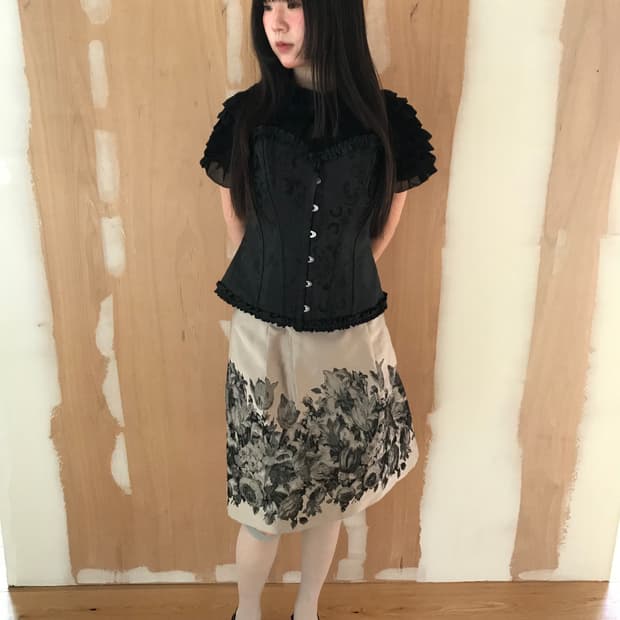 vintage pattern skirt (25inch)