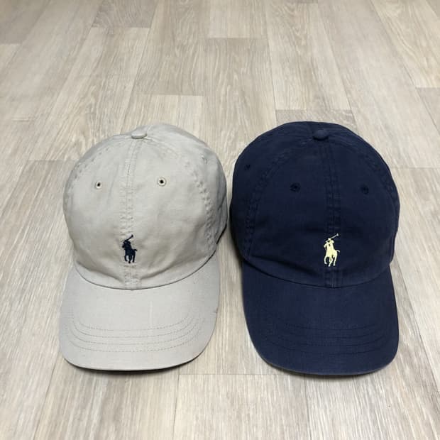 (OS) 00's 폴로 랄프로렌 POLO 코튼 트윌 워시드 네이비 베이지