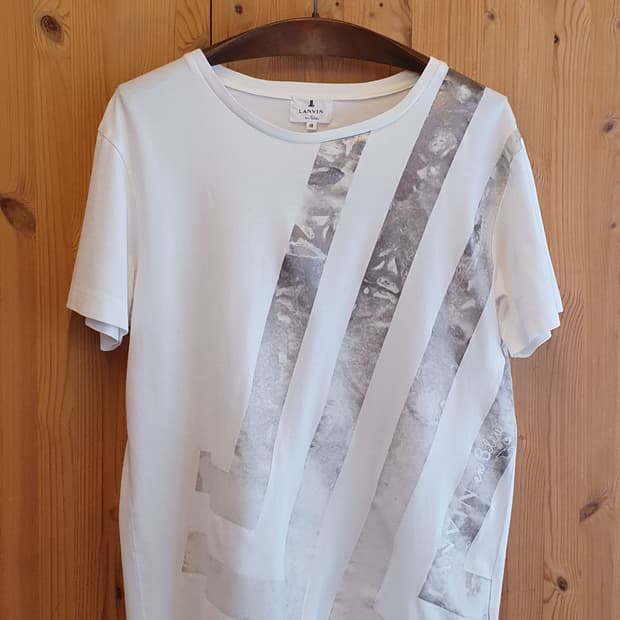 95/66.랑방 온 블루 화이트 반팔티(공용)