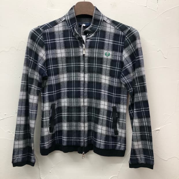 프레드페리 체크 해링턴 집업