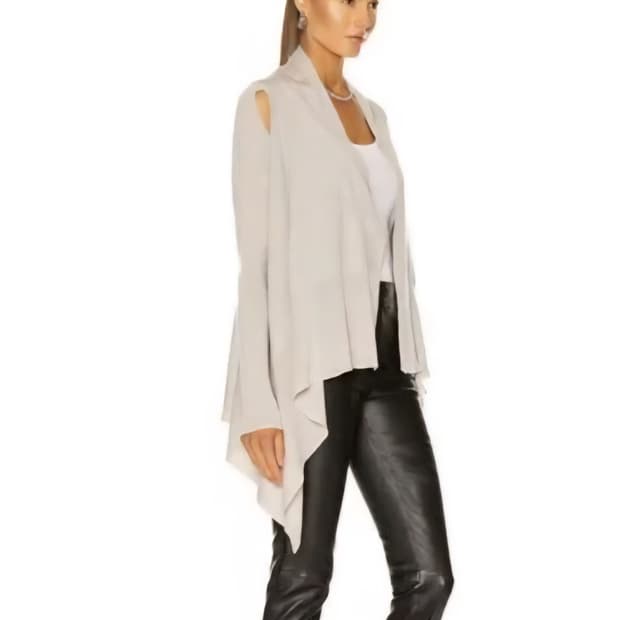 새상품 릭오웬스 언발란스 케이프 가디건