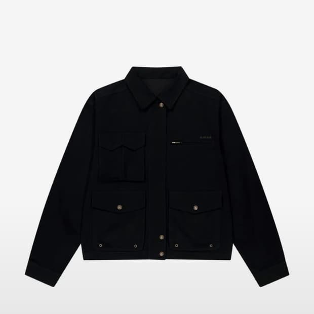 아캄 cotton utility jacket