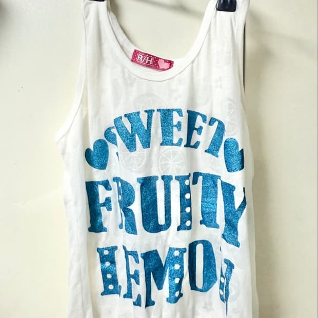 blue vintage tank top | punk y2k