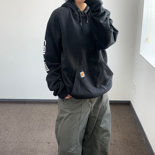 Carhartt 칼하트 블랙 후드티