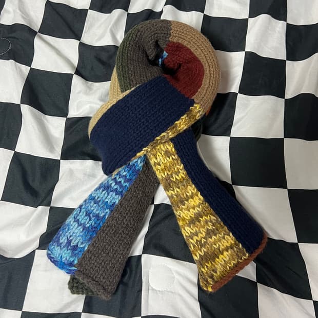 YMC 패치워크 울스카프 판매