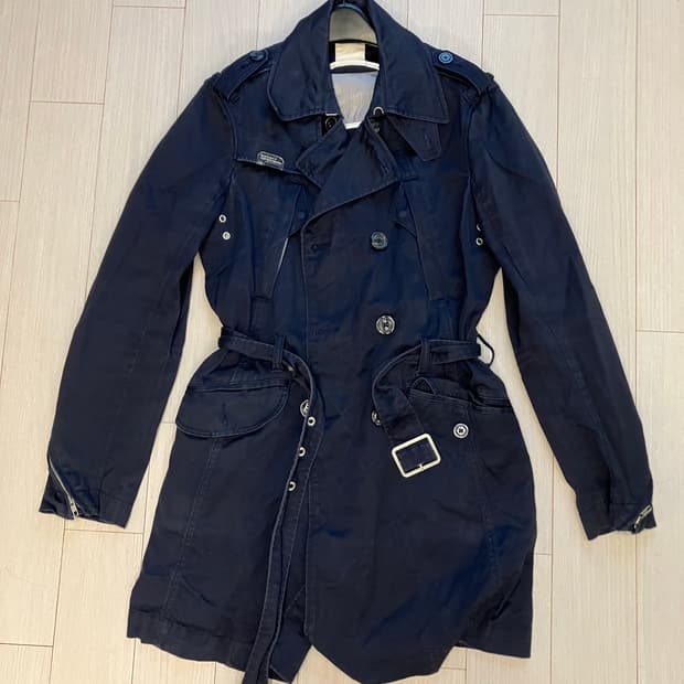 디젤 트렌치코트 네이비