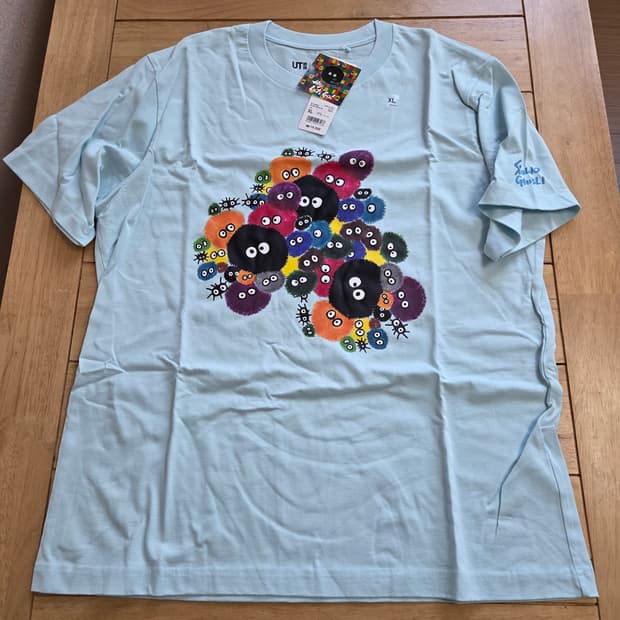 XL 유니클로 지브리 티셔츠 먼지 새상품 140