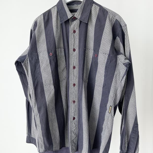 ARMANI JEANS 90s Stripe Shirt