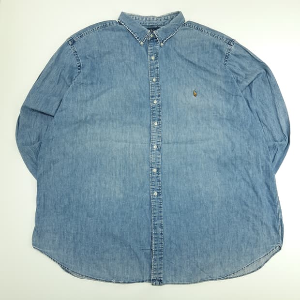 CN711 4XLT 폴로 랄프로렌 클래식 데님 긴팔 셔츠 남방