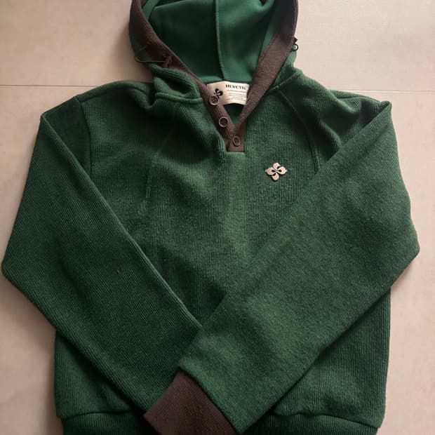 헤레틱 니트 후드집업