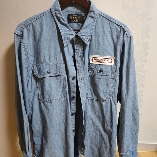 rrl 샴브레이 셔츠 자수(피오셔츠) L