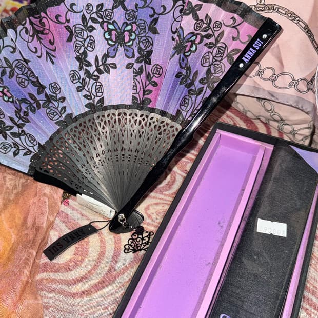 (새상품) ANNA SUI 안나수이 오리엔탈 부채 