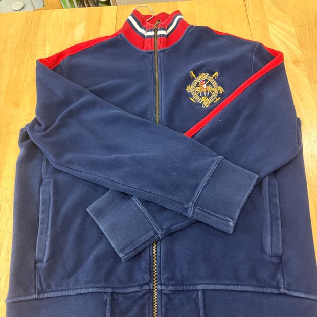 폴로 랄프로렌 자수 코튼 집업 L