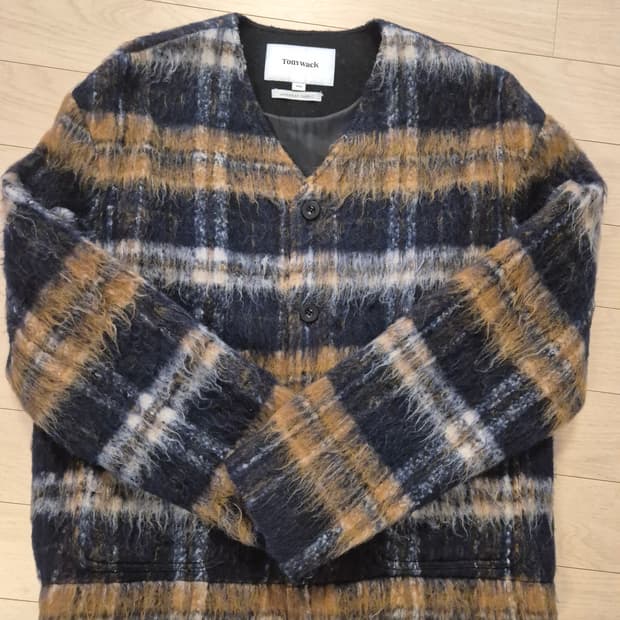 토니웩 Japanese fabric 모헤어 블루종