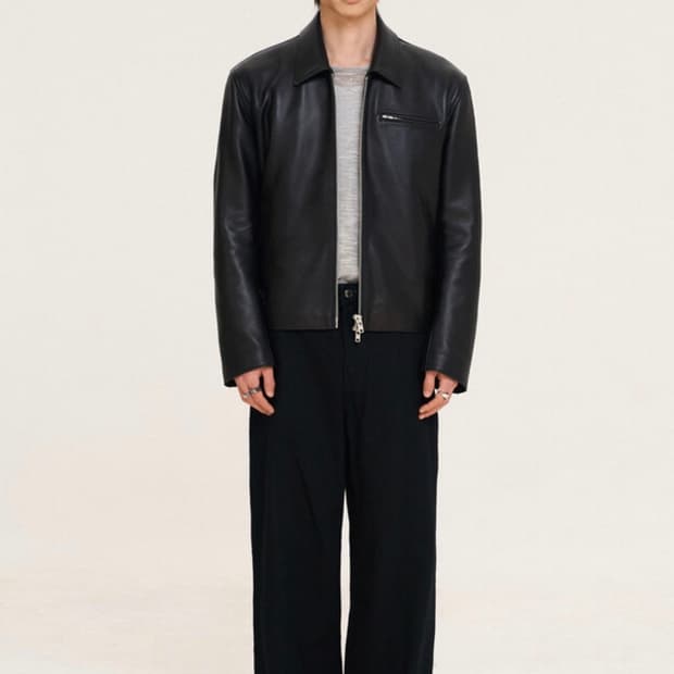 DOFFJASON 도프제이슨 2WAY 램스킨 양가죽 싱글 레더 자켓