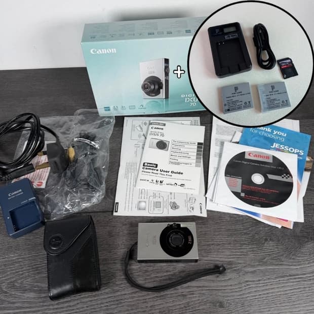 캐논 IXUS 70 빈티지 디카 풀박스 (영국 제품)